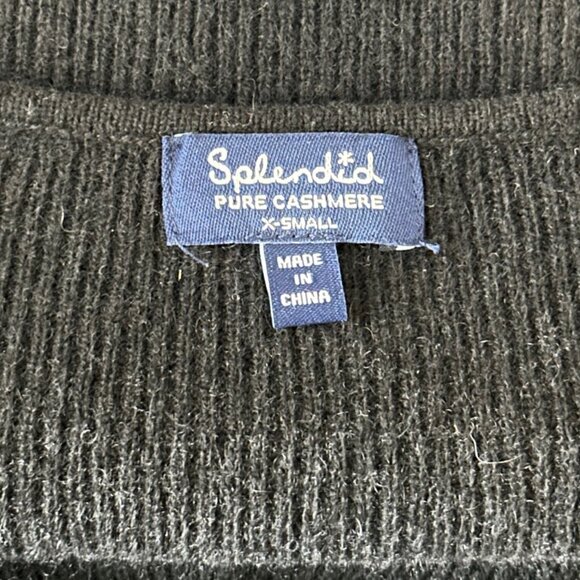 Splendid Black Cashmere Sweater Size XS - Picture 3 of 8